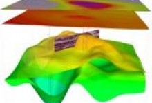 Display seismic sections with inversion results