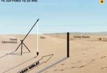 arah kiblat bayangan matahari