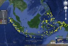 data gempa Indonesia sejak 1915-2015
